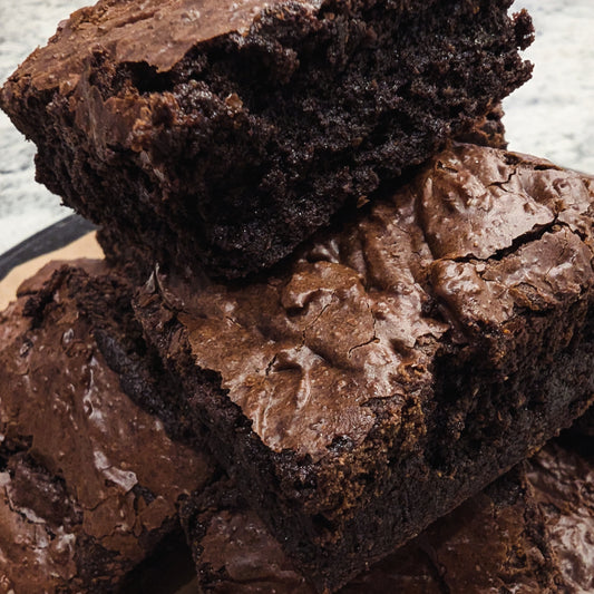 Sourdough Einkorn Black Cocoa Brownies